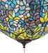 Meyda Tiffany - 263354 - Three Light Fan Light Fixture - Tiffany Wisteria - Mahogany Bronze