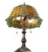 Meyda Tiffany - 264857 - Two Light Table Lamp - Duffner & Kimberly Shell & Diamond - Mahogany Bronze