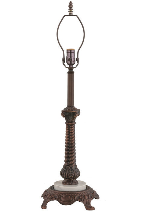 Meyda Tiffany - 265014 - One Light Table Lamp - Colonial Tulip - Mahogany Bronze