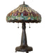 Meyda Tiffany - 265016 - Three Light Table Lamp - Colonial Tulip - Mahogany Bronze