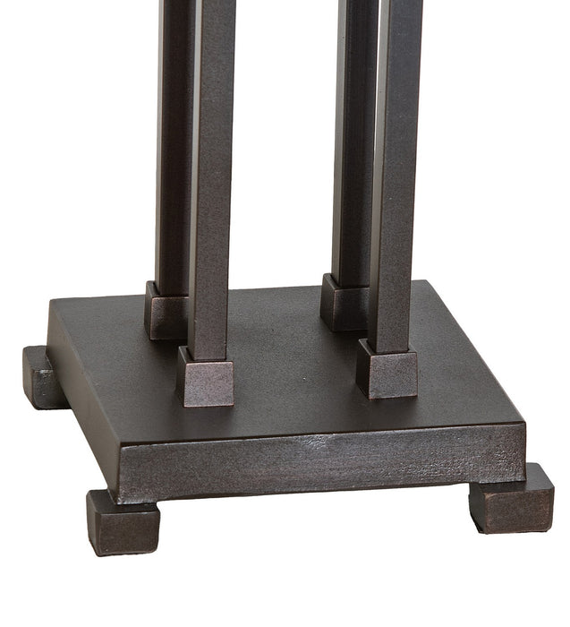 Meyda Tiffany - 265027 - Two Light Table Base - Column Mission - Mahogany Bronze