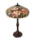 Meyda Tiffany - 265071 - Three Light Table Lamp - Tiffany Peony - Mahogany Bronze