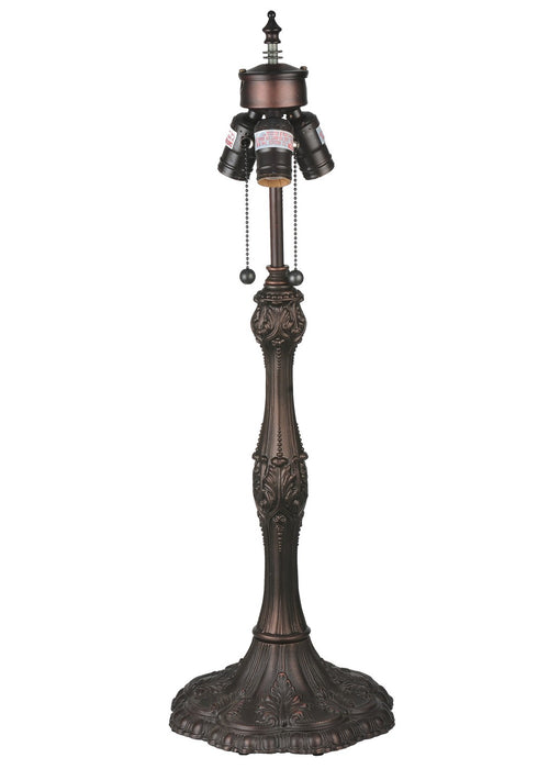 Meyda Tiffany - 265071 - Three Light Table Lamp - Tiffany Peony - Mahogany Bronze