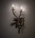 Meyda Tiffany - 265206 - Two Light Wall Sconce - Lone Pine - Antique Copper,Burnished