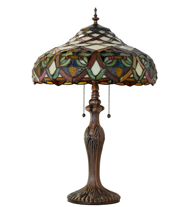 Meyda Tiffany - 265248 - Two Light Table Lamp - Franco - Antique