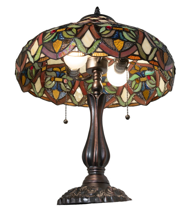 Meyda Tiffany - 265263 - Two Light Table Lamp - Franco - Antique