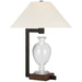 Visual Comfort Signature - RB 3090CG/WI-L - LED Table Lamp - Phial - Clear Glass And Warm Iron And Dark Walnut