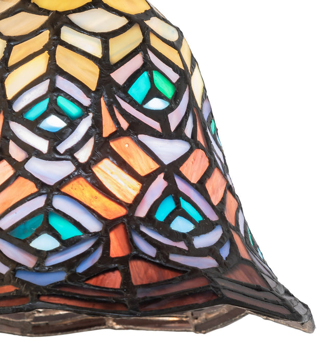 Meyda Tiffany - 106824 - One Light Pendant - Tiffany Peacock Feather