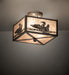 Meyda Tiffany - 264714 - Two Light Flushmount - Loon - Timeless Bronze