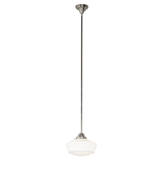 Meyda Tiffany - 264824 - One Light Pendant - Revival Schoolhouse - Brushed Nickel