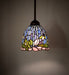 Meyda Tiffany - 71318 - One Light Pendant - Tiffany Flowering Lotus - Mahogany Bronze