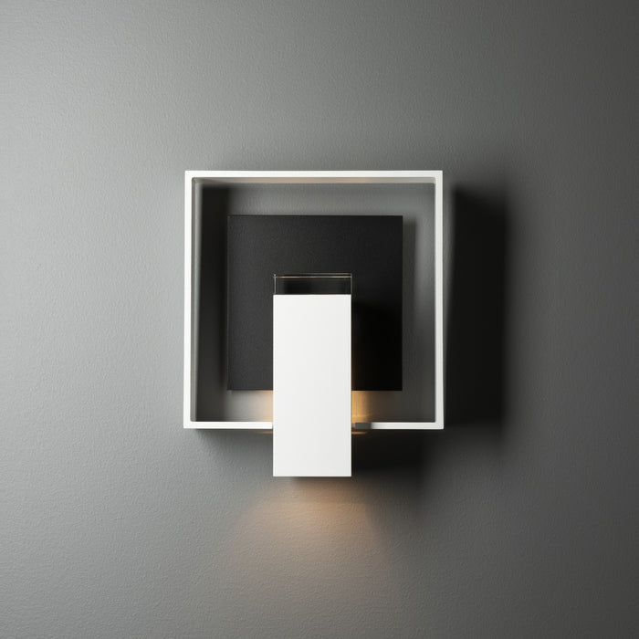 Hubbardton Forge - 302603-SKT-02-80-ZM0546 - One Light Outdoor Wall Sconce - Shadow Box - Coastal White