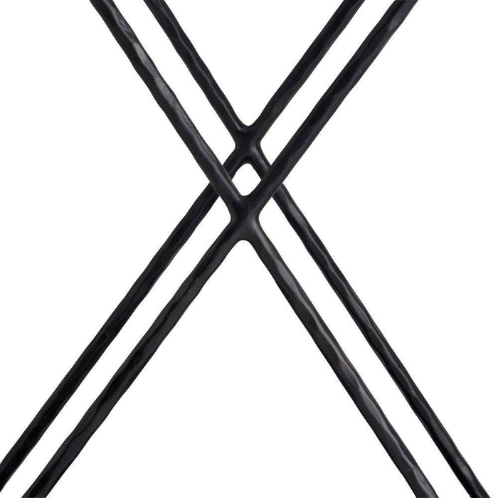 Arteriors - 4650 - Bar Cart - Nakoa - Blackened Iron