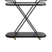 Arteriors - 4650 - Bar Cart - Nakoa - Blackened Iron