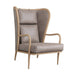 Arteriors - 5743 - Chair - Stassi - Smoke Oak/Carbon Leather