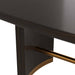 Arteriors - 5760 - Dining Table - Pembroke - Ebony Oak Veneer/Vintage Brass