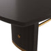 Arteriors - 5760 - Dining Table - Pembroke - Ebony Oak Veneer/Vintage Brass