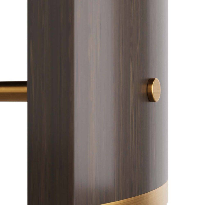 Arteriors - 5760 - Dining Table - Pembroke - Ebony Oak Veneer/Vintage Brass