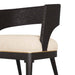 Arteriors - 6243 - Dining Chair - Swanson - Ebony Wood/Antique Brass/Natural Linen