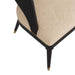 Arteriors - 6243 - Dining Chair - Swanson - Ebony Wood/Antique Brass/Natural Linen