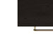 Arteriors - 6939 - Side Table - Puckett - Ebony Oak/Dove Leather/Antique Brass