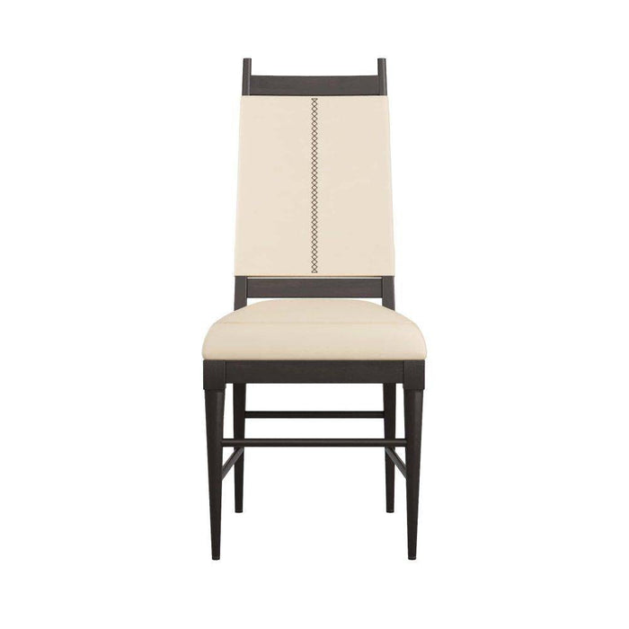 Arteriors - 6969 - Chair - Keegan - Ebony Wood/Ivory Leather