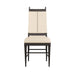 Arteriors - 6969 - Chair - Keegan - Ebony Wood/Ivory Leather