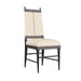 Arteriors - 6969 - Chair - Keegan - Ebony Wood/Ivory Leather