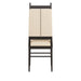 Arteriors - 6969 - Chair - Keegan - Ebony Wood/Ivory Leather