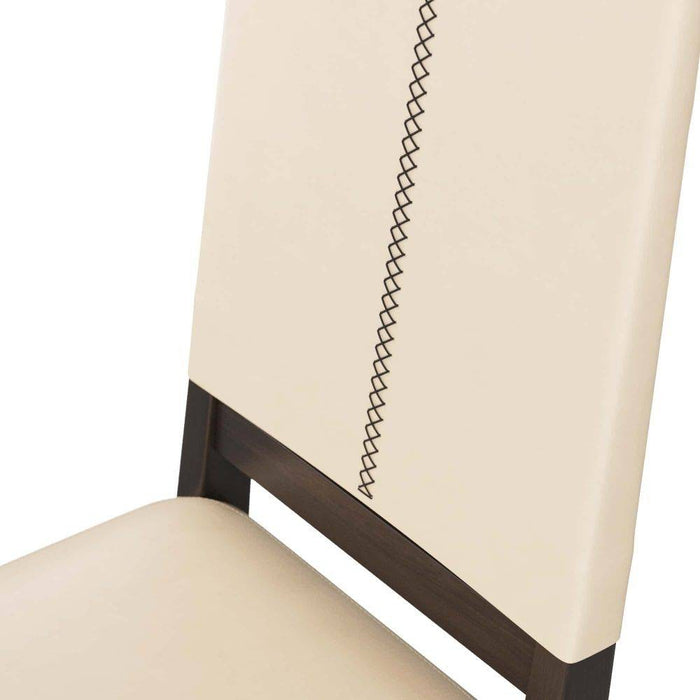 Arteriors - 6969 - Chair - Keegan - Ebony Wood/Ivory Leather
