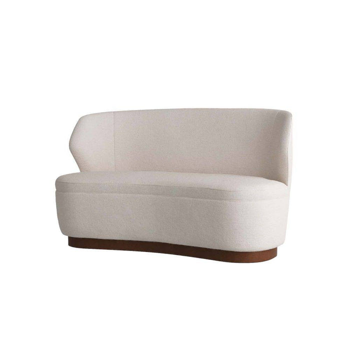 Arteriors - 8176 - Settee - Pasadena - Cloud Boucle/Dark Walnut