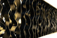 Varaluz - 380N06MBFG - Six Light Linear Pendant - Estela - Matte Black/French Gold