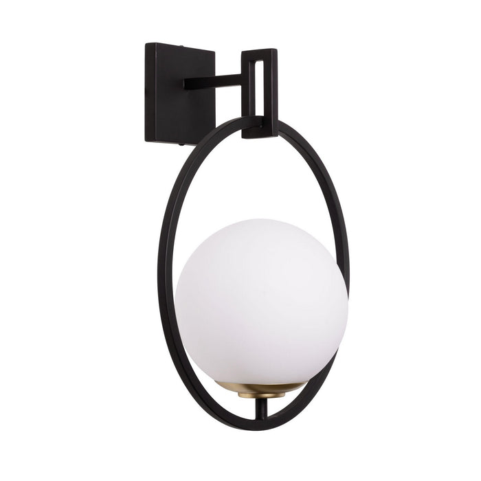 Varaluz - 388W01MMBFG - One Light Wall Sconce - Stopwatch - Matte Black/French Gold