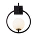 Varaluz - 388W01SMBFG - One Light Wall Sconce - Stopwatch - Matte Black/French Gold