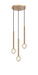 Matteo Lighting - C68903AG - Three Light Pendant - Windchimer