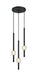 Matteo Lighting - C68903MB - Three Light Pendant - Windchimer