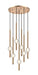 Matteo Lighting - C68907AG - Seven Light Pendant - Windchimer