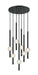 Matteo Lighting - C68907MB - Seven Light Pendant - Windchimer