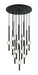 Matteo Lighting - C68912MB - 12 Light Pendant - Windchimer