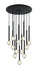 Matteo Lighting - C68912MB - 12 Light Pendant - Windchimer