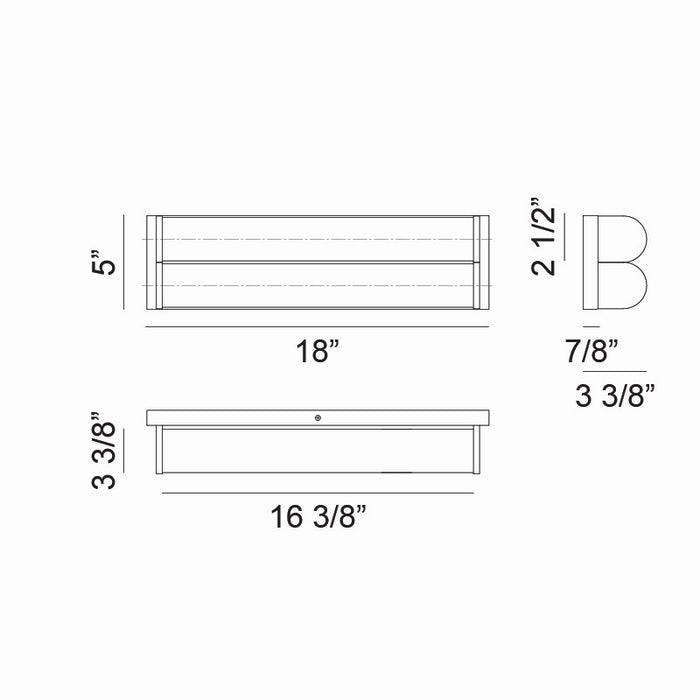 Matteo Lighting - S07028AG - LED Wall Sconce - Jensen