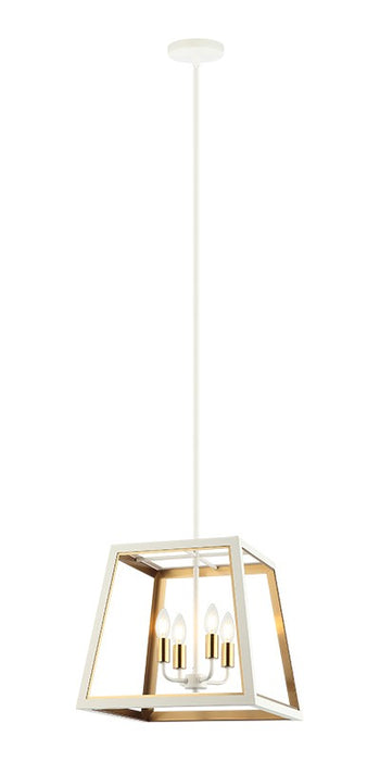 Matteo Lighting - C72104WHAG - Four Light Pendant - Rosalie