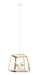 Matteo Lighting - C72104WHAG - Four Light Pendant - Rosalie