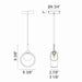 Matteo Lighting - C60601AGCL - LED Pendant - Delcia