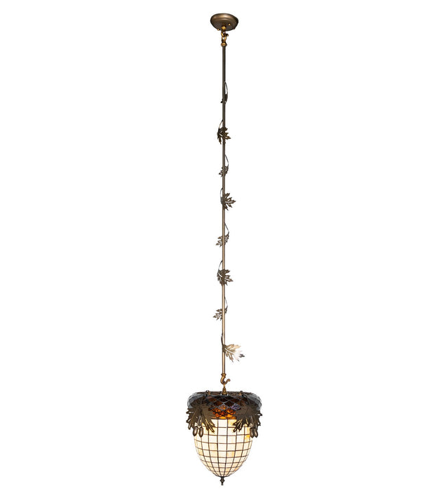 Meyda Tiffany - 261056 - One Light Pendant - Greenbriar Oak - Antique Copper