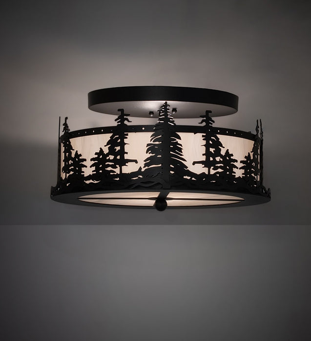 Meyda Tiffany - 261120 - Two Light Flushmount - Tall Pines