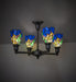 Meyda Tiffany - 261283 - Four Light Chandelier - Iris - Craftsman Brown