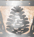 Meyda Tiffany - 261652 - Two Light Flushmount - Mountain Pine - Nickel