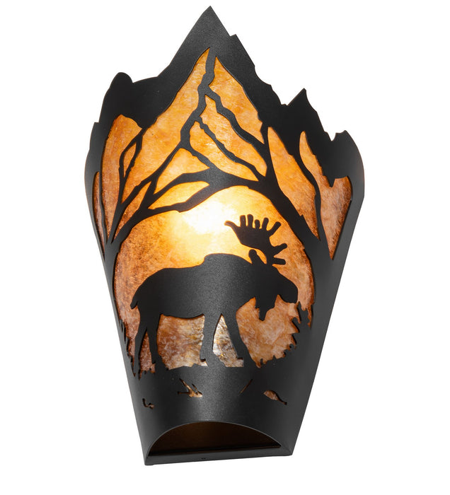 Meyda Tiffany - 261845 - One Light Wall Sconce - Moose At Dawn