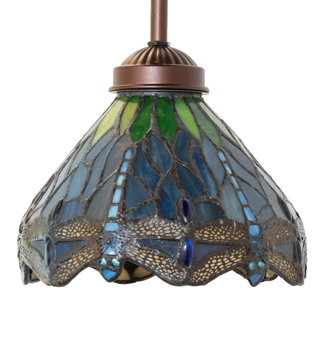 Meyda Tiffany - 265575 - One Light Mini Pendant - Tiffany Hanginghead Dragonfly